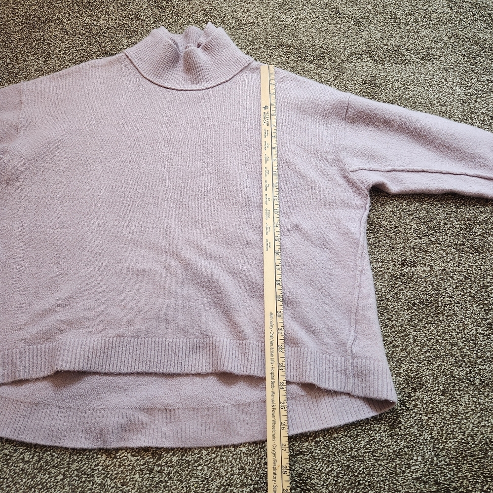 Free People Afterglow Mock Neck Wool Blend Sweater Size Small - Picture 8 of 8